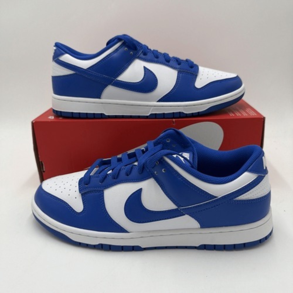 Nike Low-Top Sneakers - White & Royal Blue